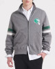 Philadelphia Eagles Heather Gray Striped Fleece Jacket Philadelphia Eagles Heather Gray Striped Fleece Jacket