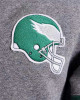 Philadelphia Eagles Heather Gray Striped Fleece Jacket Philadelphia Eagles Heather Gray Striped Fleece Jacket