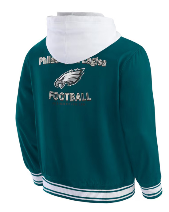 Philadelphia Eagles Midnight Green Cotton Hooded Jacket