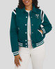Philadelphia Eagles Midnight Green Lightweight Varsity Satin Jacket