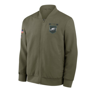 Philadelphia Eagles Sideline Full-Zip Bomber Jacket