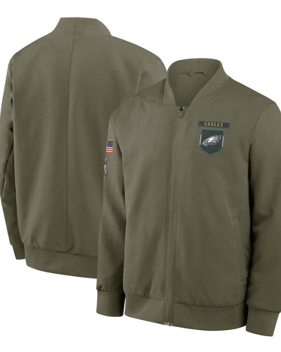 Philadelphia Eagles Sideline Full-Zip Bomber Jacket
