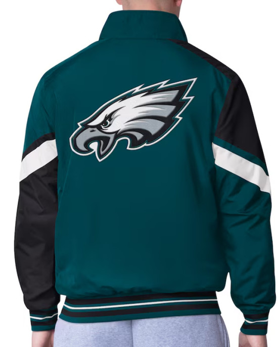 Philadelphia Eagles Strong Arm Green Full-Zip Jacket Philadelphia Eagles Strong Arm Green Full-Zip Jacket