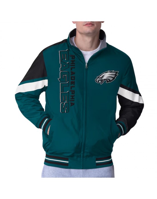 Philadelphia Eagles Strong Arm Green Full-Zip Jacket
