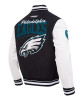 Philadelphia Eagles Team Badge Classic Rib Varsity Jacket