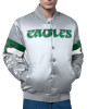 Philadelphia Eagles Triple Option Varsity Satin Jacket