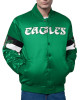Philadelphia Eagles Triple Option Varsity Satin Jacket