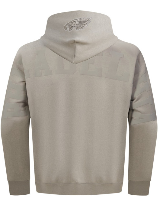 Philadelphia Eagles Wingspan Men's Drop Shoulder Fleece Pullover Hoodie