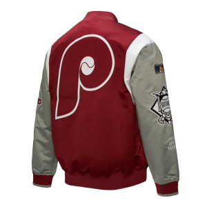 Philadelphia Phillies Cooperstown Team Origins Satin Jacket