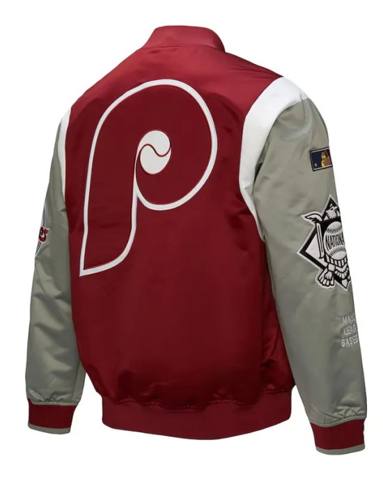Philadelphia Phillies Cooperstown Team Origins Satin Jacket Philadelphia Phillies Cooperstown Team Origins Satin Jacket