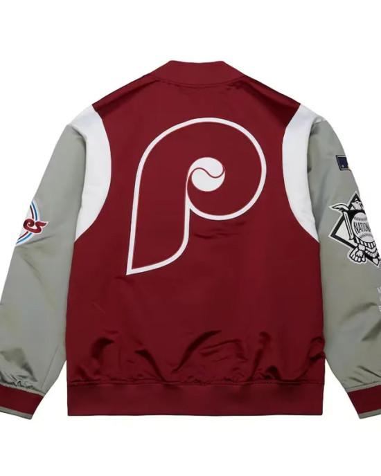 Philadelphia Phillies Cooperstown Team Origins Satin Jacket Philadelphia Phillies Cooperstown Team Origins Satin Jacket