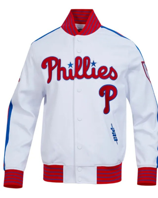 Philadelphia Phillies Current Logo Game Day White Jacket