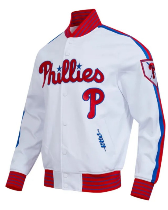 Philadelphia Phillies Current Logo Game Day White Jacket