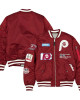 Philadelphia Phillies Full-Zip Maroon Bomber Jacket