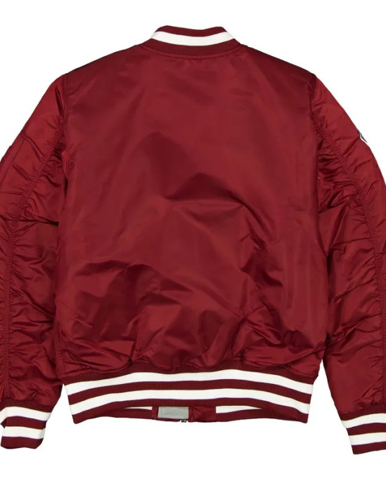Philadelphia Phillies Full-Zip Maroon Bomber Jacket