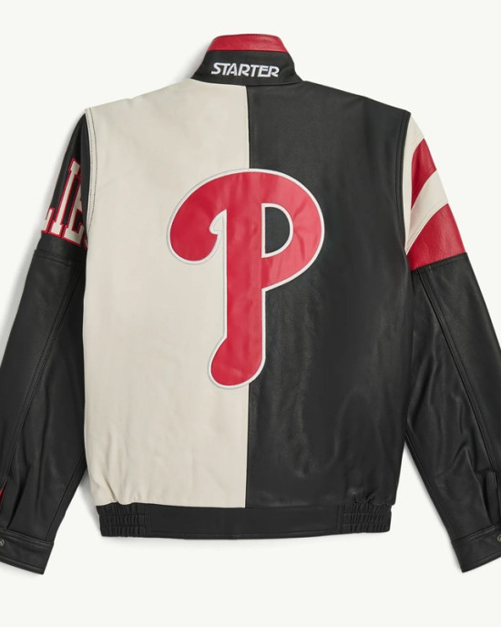 Philadelphia Phillies Retro Full Zip Leather Jacket