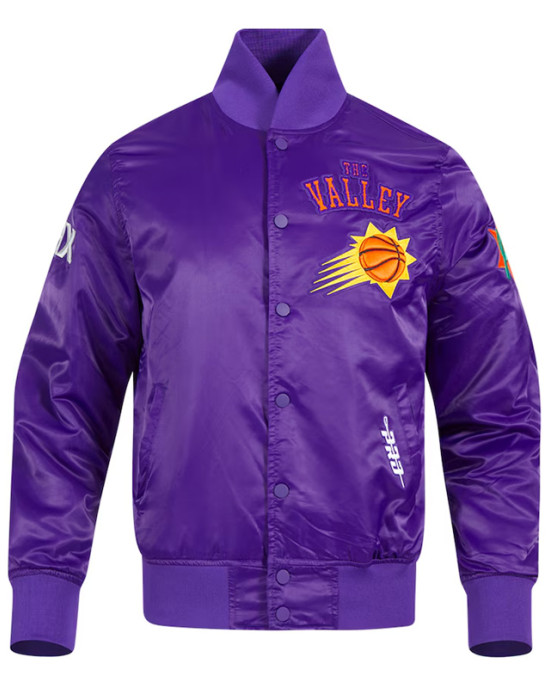 Phoenix Suns 2024/25 City Edition Chenille Purple Satin Jacket