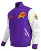 Phoenix Suns 2024/25 City Edition Chenille Purple Wool Varsity Jacket