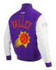 Phoenix Suns 2024/25 City Edition Chenille Purple Wool Varsity Jacket