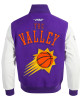 Phoenix Suns 2024/25 City Edition Chenille Purple Wool Varsity Jacket