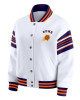 Phoenix Suns Snap Front White Fleece Jacket