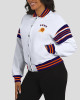 Phoenix Suns Snap Front White Fleece Jacket