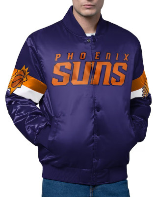Phoenix Suns Triple Option Varsity Satin Jacket