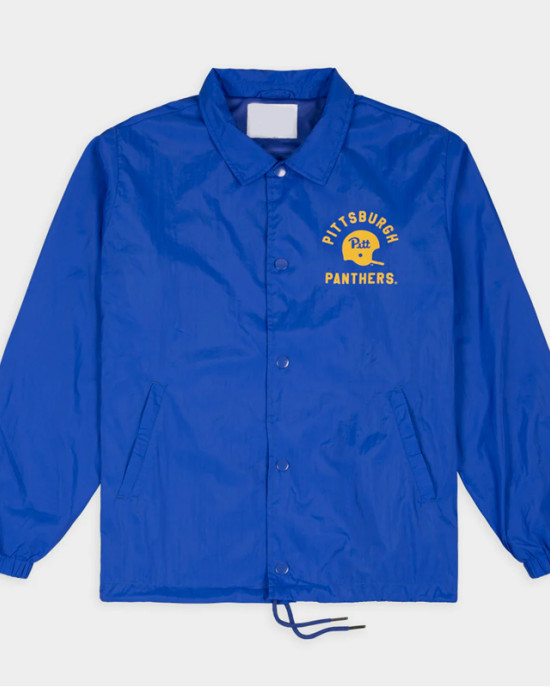 Pitt Panthers Football Helmet Retro Coaches Jacket Pitt Panthers Football Helmet Retro Coaches Jacket