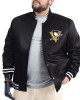 Pittsburgh Penguins Adaptive Bold Logo Varsity Satin Jacket