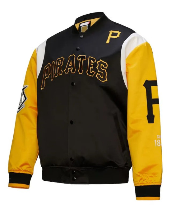 Pittsburgh Pirates Cooperstown Team Origins Satin Jacket Pittsburgh Pirates Cooperstown Team Origins Satin Jacket
