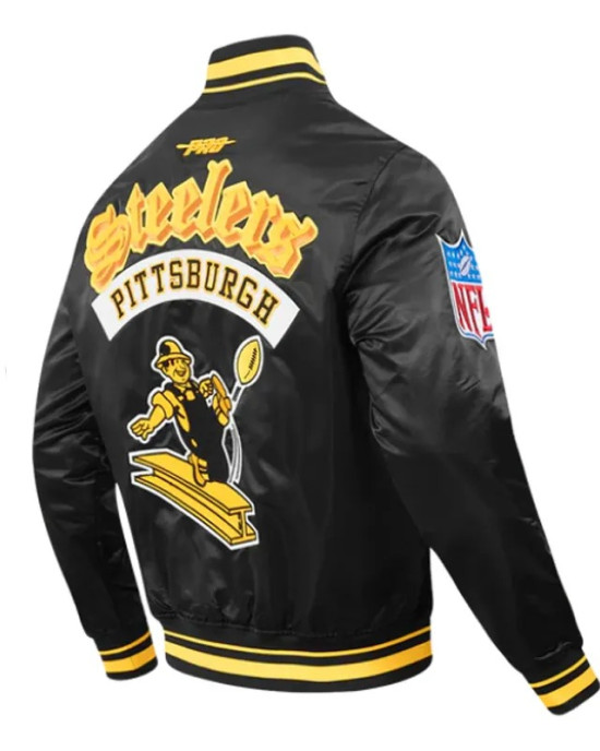 Pittsburgh Steelers Best of Classic Rib Satin Jacket