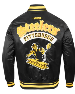 Pittsburgh Steelers Best of Classic Rib Satin Jacket