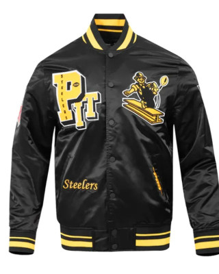 Pittsburgh Steelers Best of Classic Rib Satin Jacket