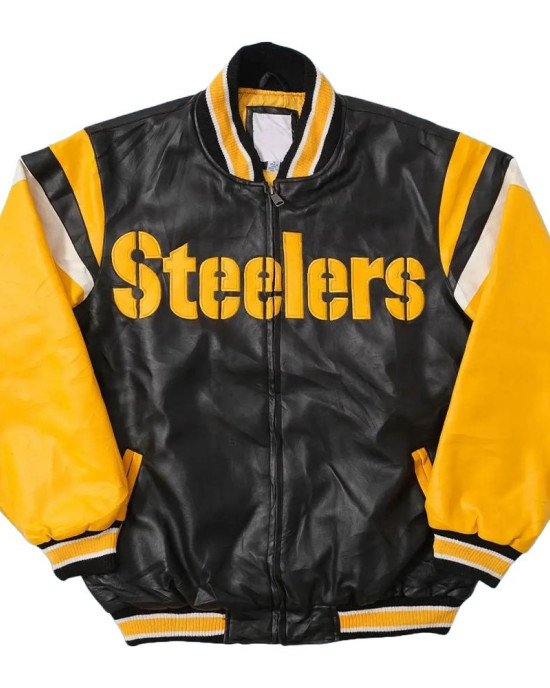 Pittsburgh Steelers Black and Yellow Leather Jacket Pittsburgh Steelers Black and Yellow Leather Jacket