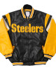Pittsburgh Steelers Black and Yellow Leather Jacket Pittsburgh Steelers Black and Yellow Leather Jacket