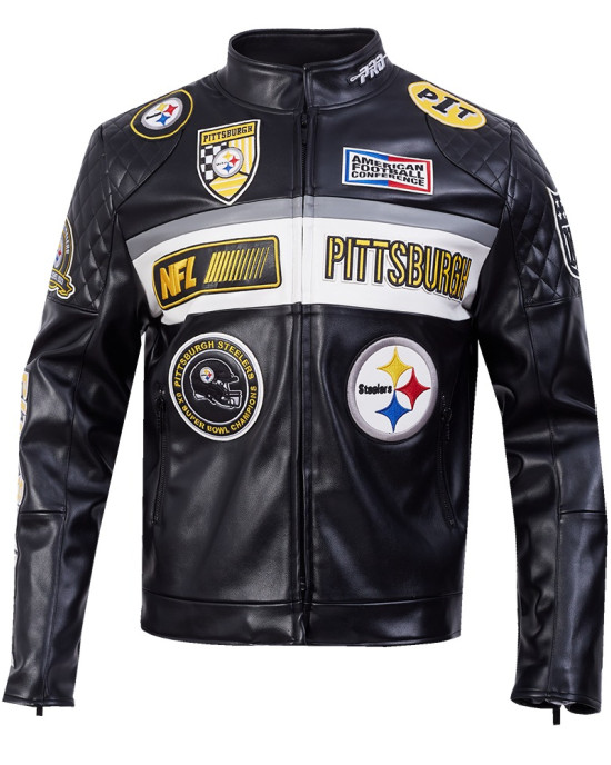 Pittsburgh Steelers Men's Moto Jacket