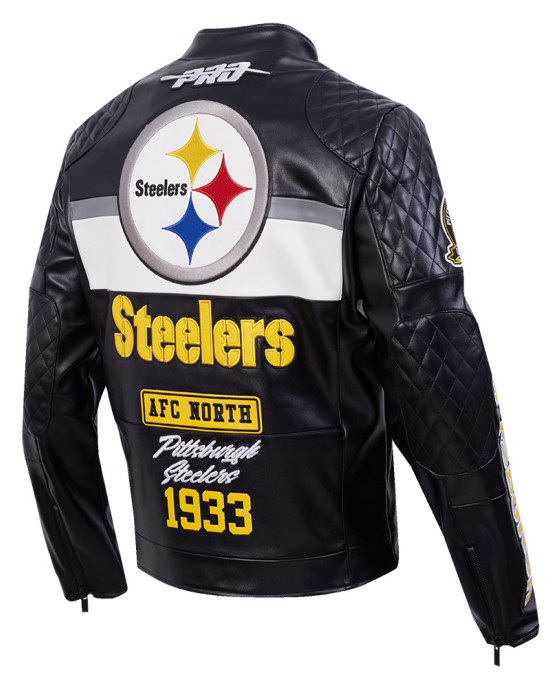 Pittsburgh Steelers Men's Moto Jacket