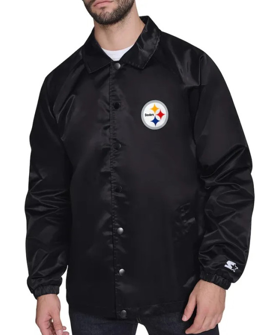 Pittsburgh Steelers Retro Logo Coaches Jacket Pittsburgh Steelers Retro Logo Coaches Jacket