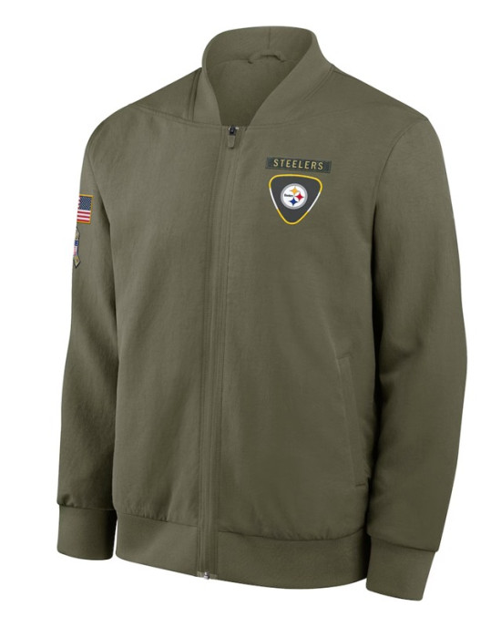 Pittsburgh Steelers Sideline Full-Zip Bomber Jacket