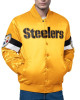Pittsburgh Steelers Triple Option Varsity Satin Jacket