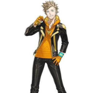 Pokemon Go Team Spark Black Leather Jacket
