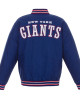 Poly Full-Snap NY Giants Twill Varsity Jacket Poly Full-Snap NY Giants Twill Varsity Jacket