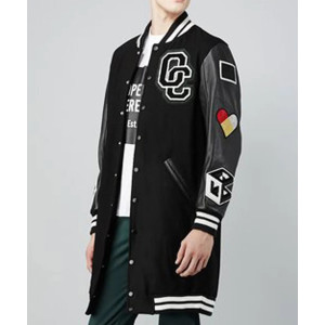 Post To Be Omarion Opening Ceremony Long Letterman Jacket