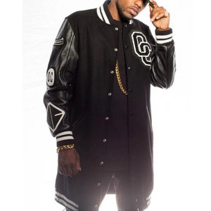 Post To Be Omarion Opening Ceremony Long Letterman Jacket