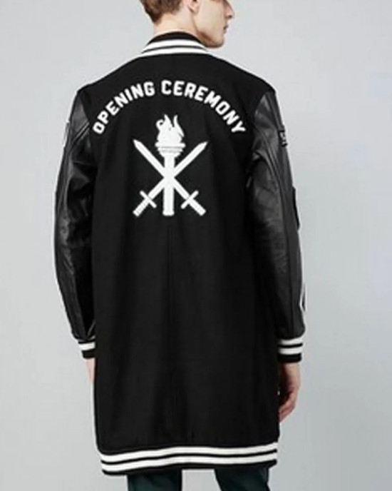 Post To Be Omarion Opening Ceremony Long Letterman Jacket Post To Be Omarion Opening Ceremony Long Letterman Jacket
