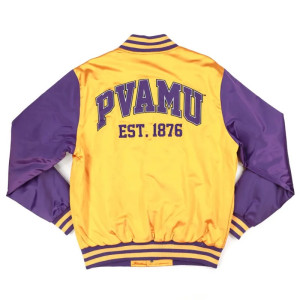 Prairie View A&M Gold and Purple Baseball Jacket