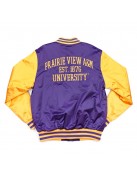 Prairie View A&M Purple and Gold Baseball Jacket