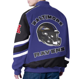 Prime Time Racing Baltimore Ravens Purple Jacket