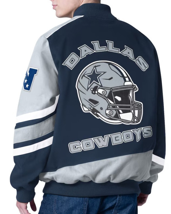 Prime Time Racing Dallas Cowboys Navy Jacket