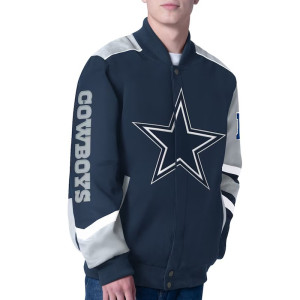 Prime Time Racing Dallas Cowboys Navy Jacket